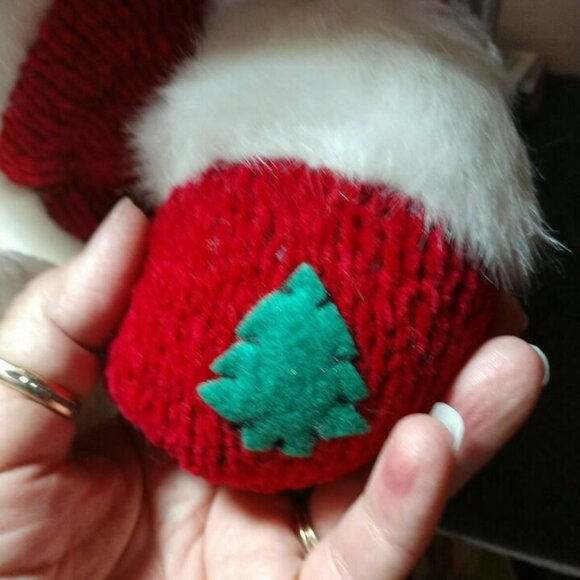 Vtg. Rare CommonWealth Kmart Co White Snowman Fur Green Hat Red Vest 199… - Picture 9 of 16